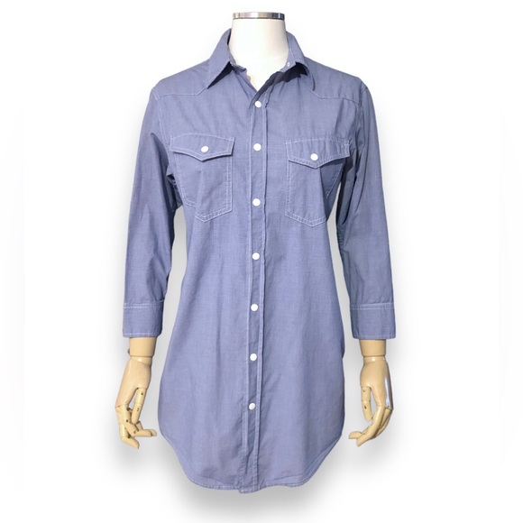 rag & bone Tops - RAG & BONE Wyatt Snap Front Shirt